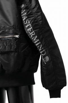 画像をギャラリービューアに読み込む, mastermind WORLD x ALPHA INDUSTRIES RIVERSIBLE MA-1 JACKET - CRAZY PANELED (BLACK)