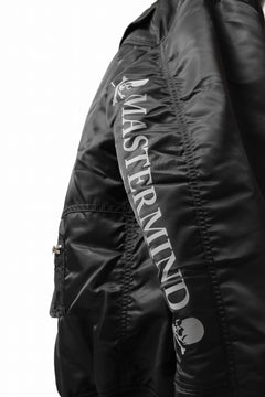 画像をギャラリービューアに読み込む, mastermind WORLD x ALPHA INDUSTRIES RIVERSIBLE MA-1 JACKET - CRAZY PANELED (BLACK)