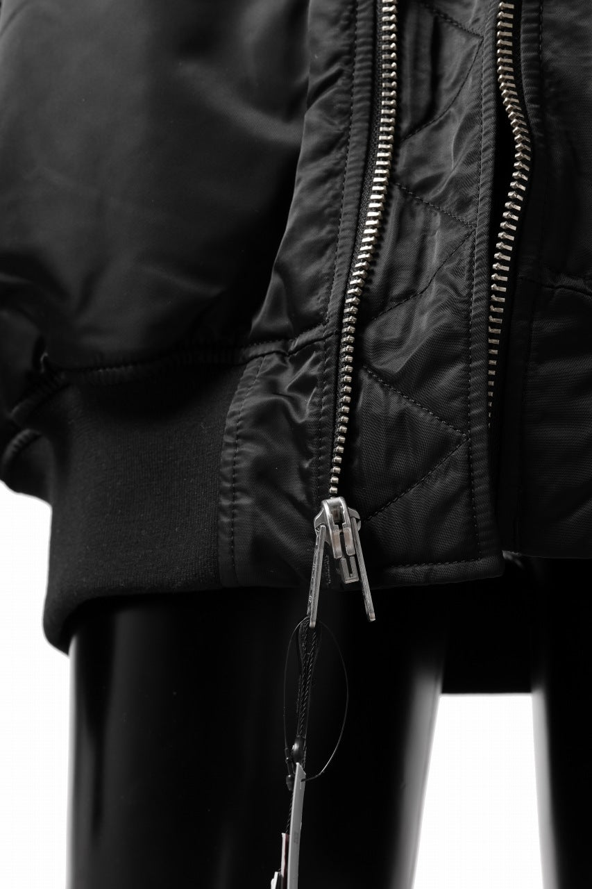 画像をギャラリービューアに読み込む, mastermind WORLD x ALPHA INDUSTRIES RIVERSIBLE MA-1 JACKET - CRAZY PANELED (BLACK)