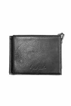 画像をギャラリービューアに読み込む, discord Yohji Yamamoto Money Clip Wallet / Shrink Cow Skin Leather (BLACK)
