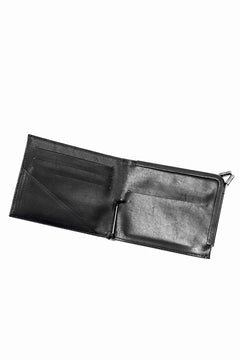 画像をギャラリービューアに読み込む, discord Yohji Yamamoto Money Clip Wallet / Shrink Cow Skin Leather (BLACK)