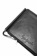 画像をギャラリービューアに読み込む, discord Yohji Yamamoto Money Clip Wallet / Shrink Cow Skin Leather (BLACK)