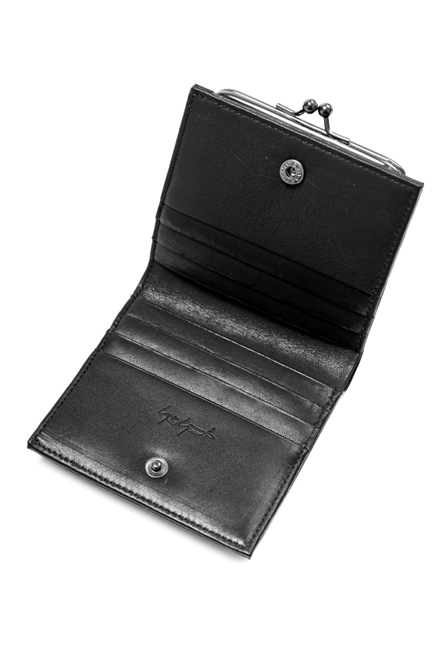 画像をギャラリービューアに読み込む, discord Yohji Yamamoto Clasp Wallet / Cow Skin Leather (BLACK)