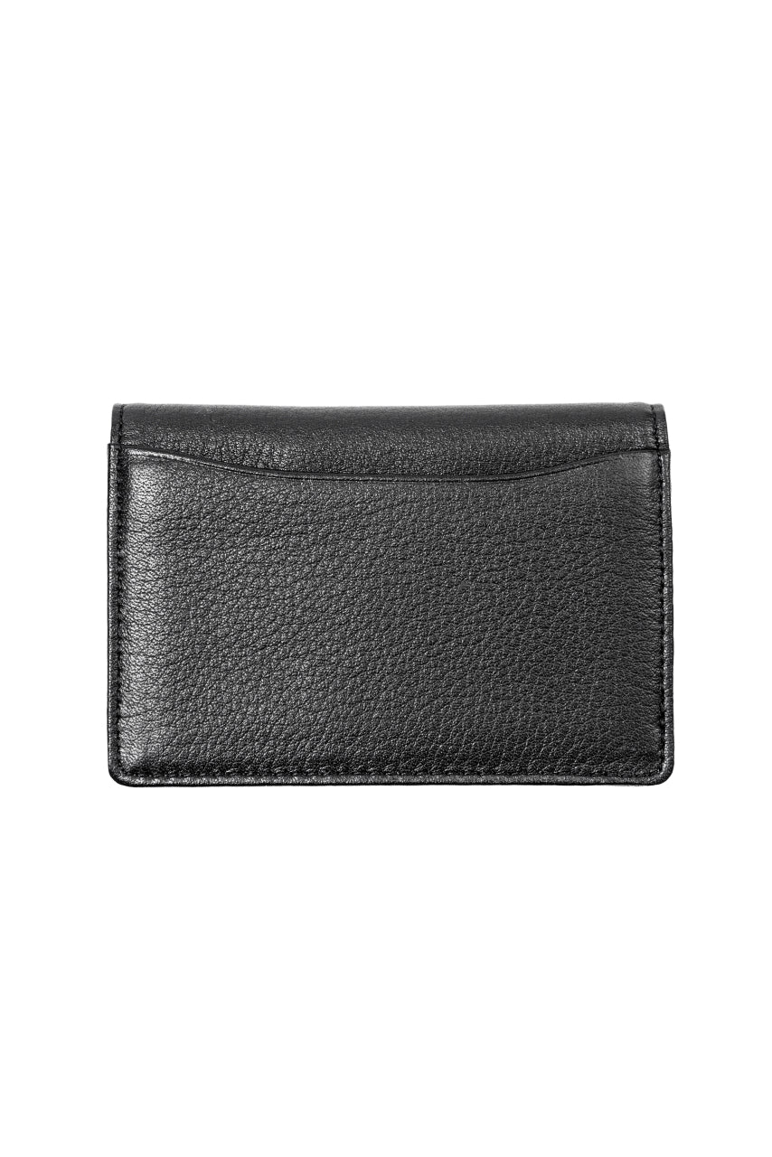 画像をギャラリービューアに読み込む, discord Yohji Yamamoto Card Holder / Shrink Cow Skin Leather (BLACK)