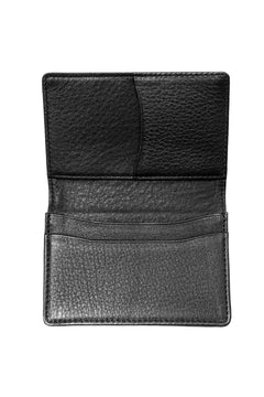 画像をギャラリービューアに読み込む, discord Yohji Yamamoto Card Holder / Shrink Cow Skin Leather (BLACK)