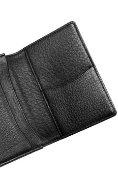 画像をギャラリービューアに読み込む, discord Yohji Yamamoto Card Holder / Shrink Cow Skin Leather (BLACK)