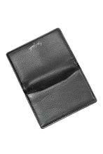 画像をギャラリービューアに読み込む, discord Yohji Yamamoto Card Holder / Shrink Cow Skin Leather (BLACK)