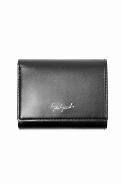 画像をギャラリービューアに読み込む, discord Yohji Yamamoto Tri Folded Compact Wallet / Smooth Cow Skin Leather (BLACK)