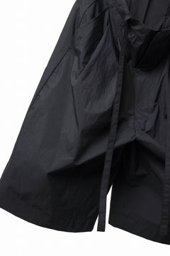 画像をギャラリービューアに読み込む, D-VEC WIDE FLARED SHORTS / W WATER REPELLENT NYLON TAFFETA (NIGHT SEA BLACK)