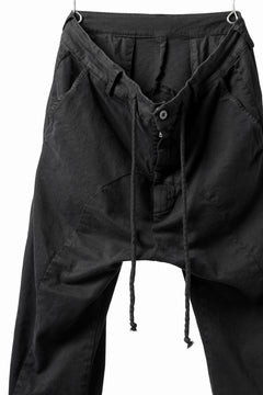 画像をギャラリービューアに読み込む, daub DYEING EASY TROUSER PANTS / STRETCH TWILL COTTON (BLACK)