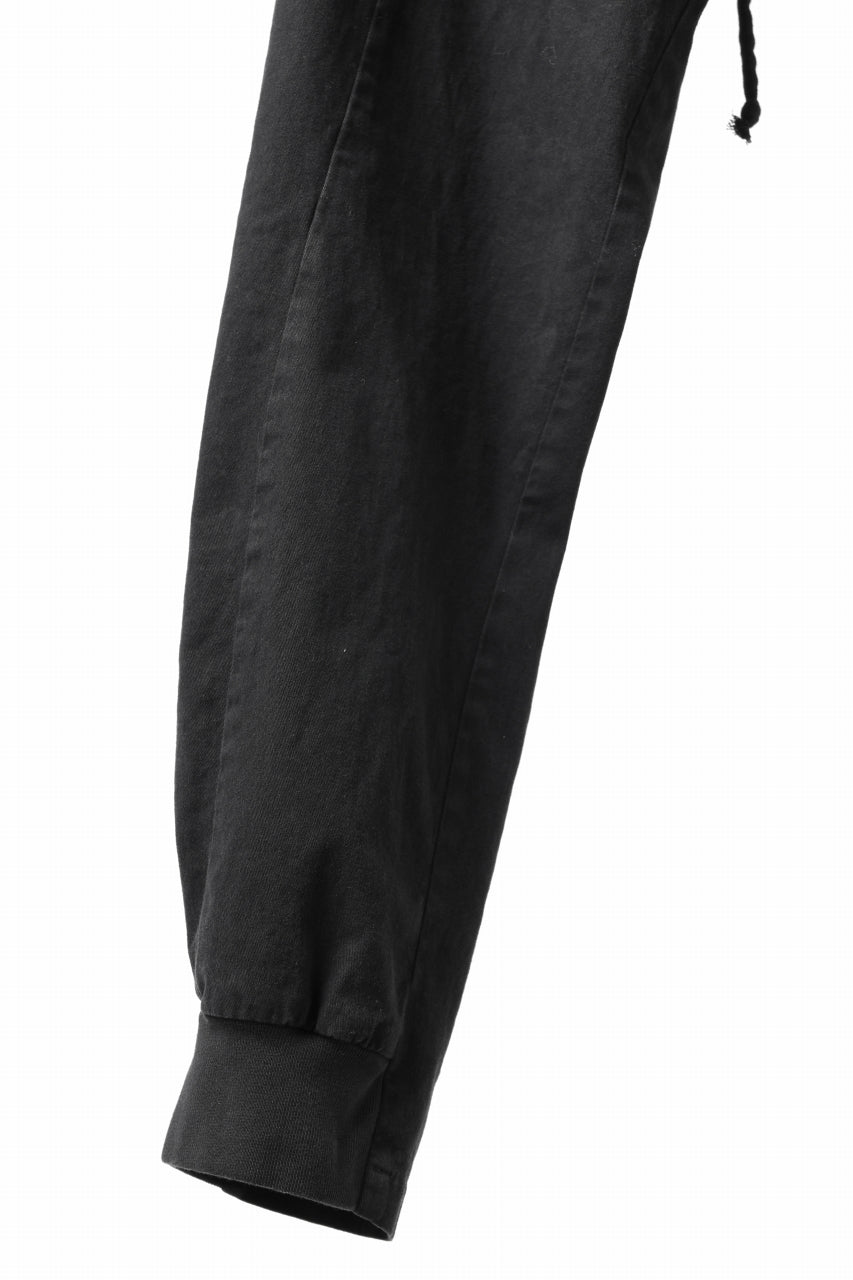 画像をギャラリービューアに読み込む, daub DYEING EASY TROUSER PANTS / STRETCH TWILL COTTON (BLACK)