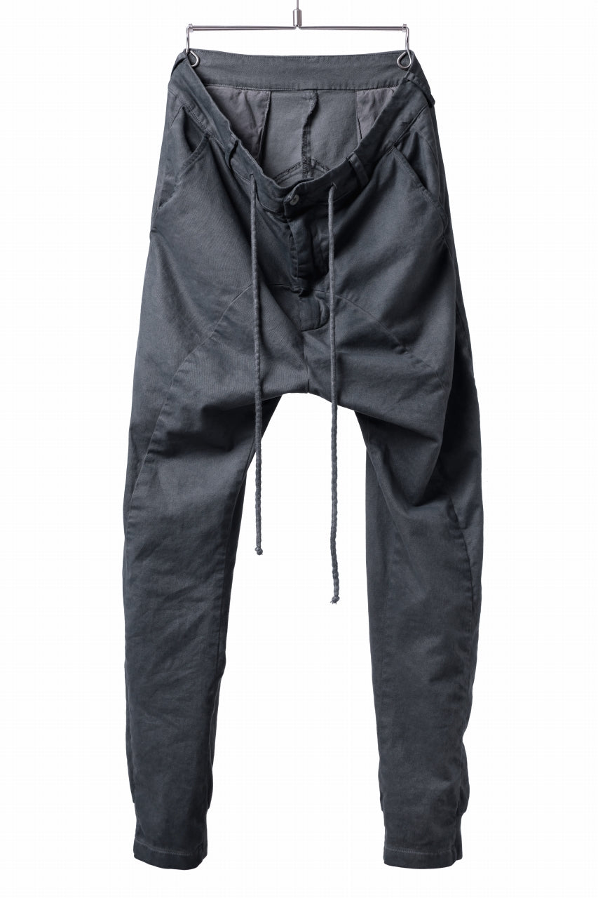 Load image into Gallery viewer, daub DYEING EASY TROUSER PANTS / STRETCH TWILL COTTON (GREY)