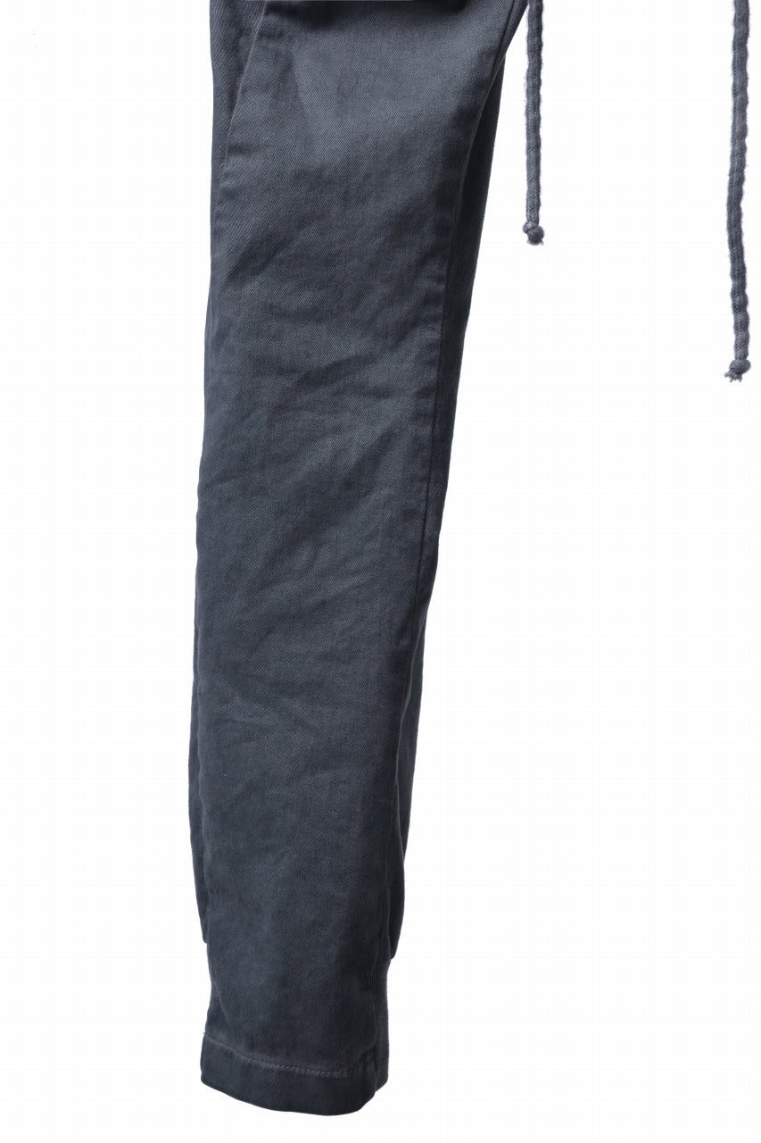 Load image into Gallery viewer, daub DYEING EASY TROUSER PANTS / STRETCH TWILL COTTON (GREY)
