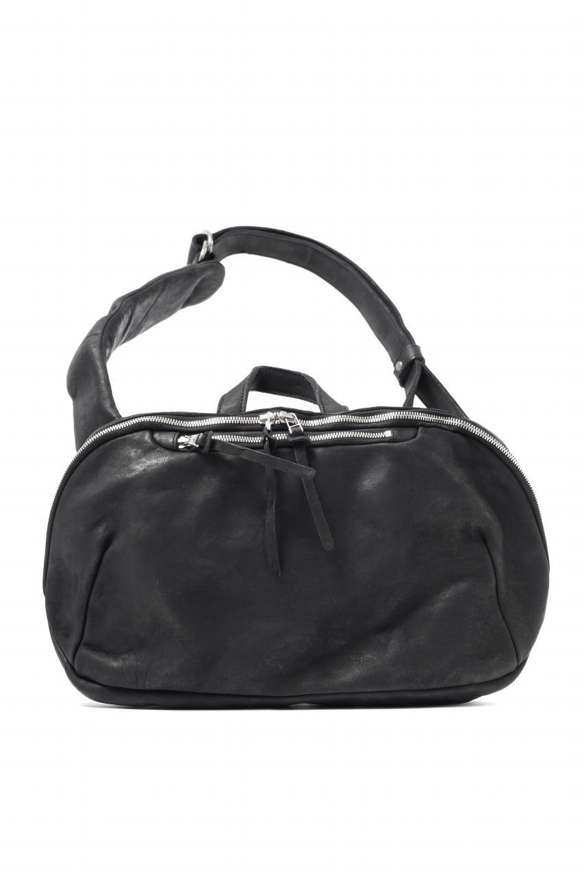 Load image into Gallery viewer, ISAMU KATAYAMA BACKLASH CROSS BODY BAG / DOUBLE-SHOULDER OBJECT DYED (BLACK)