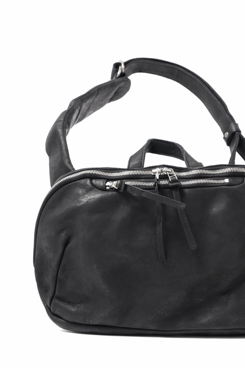 Load image into Gallery viewer, ISAMU KATAYAMA BACKLASH CROSS BODY BAG / DOUBLE-SHOULDER OBJECT DYED (BLACK)