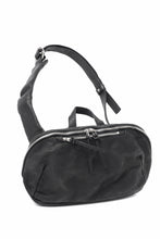 Load image into Gallery viewer, ISAMU KATAYAMA BACKLASH CROSS BODY BAG / DOUBLE-SHOULDER OBJECT DYED (BLACK)