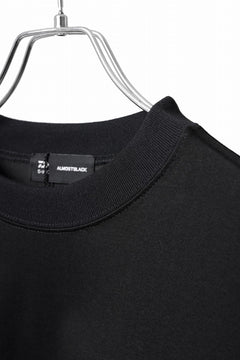 画像をギャラリービューアに読み込む, D-VEC x ALMOSTBLACK COTTON PLAITING LS T-SHIRT (BLACK)