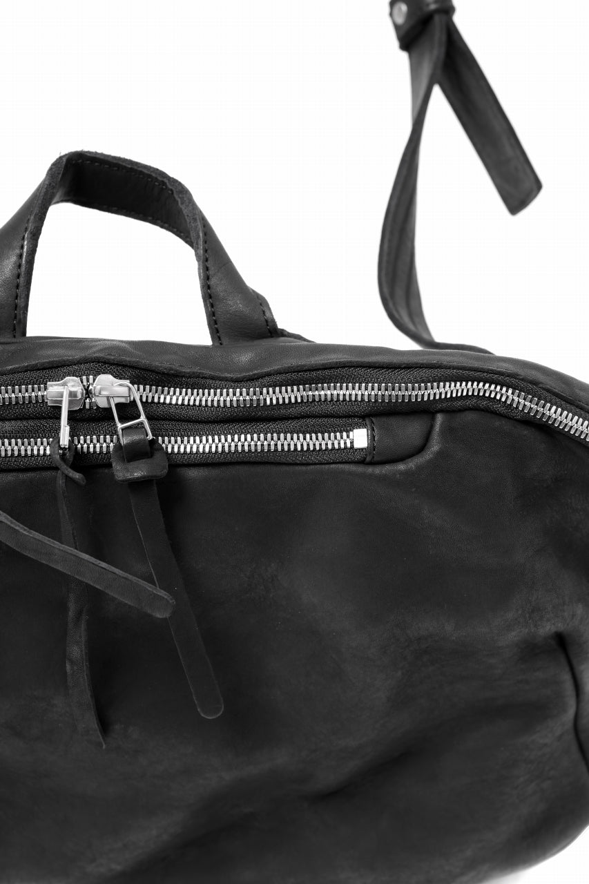 Load image into Gallery viewer, ISAMU KATAYAMA BACKLASH CROSS BODY BAG / DOUBLE-SHOULDER OBJECT DYED (BLACK)