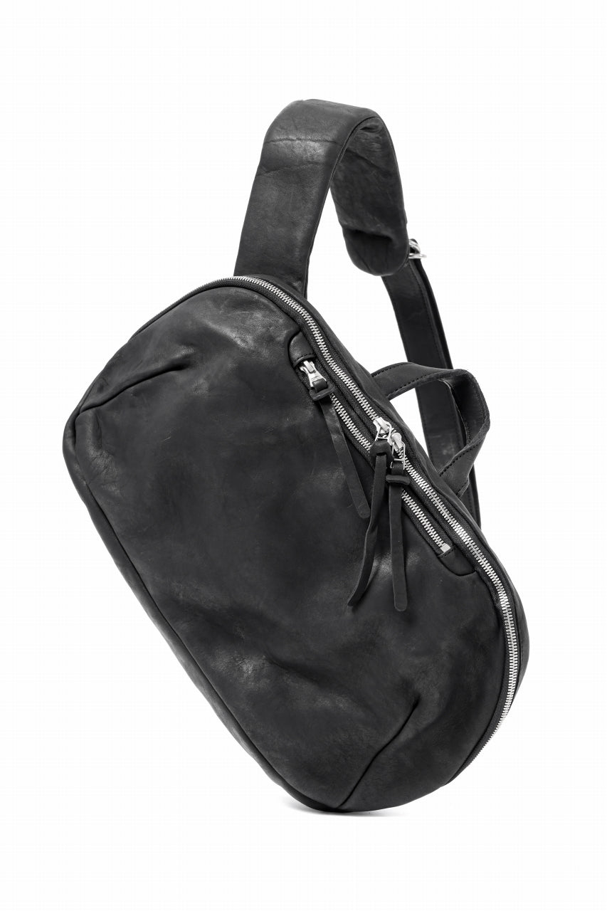 Load image into Gallery viewer, ISAMU KATAYAMA BACKLASH CROSS BODY BAG / DOUBLE-SHOULDER OBJECT DYED (BLACK)