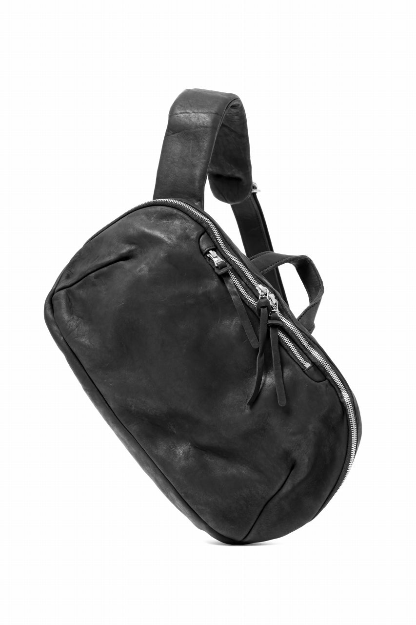Load image into Gallery viewer, ISAMU KATAYAMA BACKLASH CROSS BODY BAG / DOUBLE-SHOULDER OBJECT DYED (BLACK)