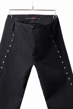 画像をギャラリービューアに読み込む, m.a+ 3 pocket silver cross studds tight pants / P1CM/S/CM4 (BLACK)