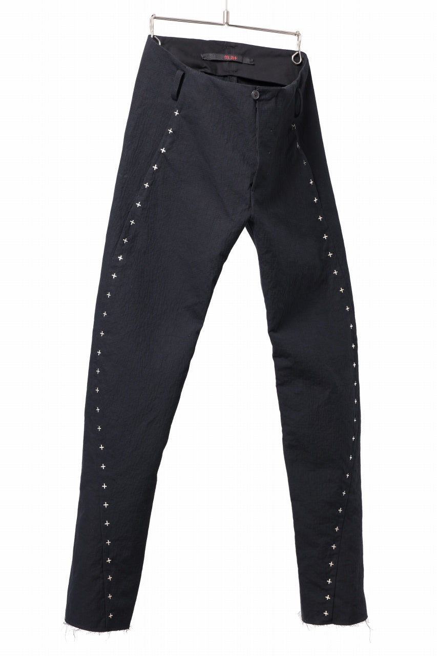 画像をギャラリービューアに読み込む, m.a+ 3 pocket silver cross studds tight pants / P1CM/S/CM4 (BLACK)