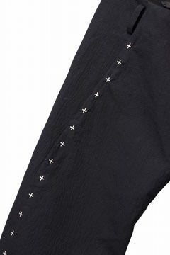 画像をギャラリービューアに読み込む, m.a+ 3 pocket silver cross studds tight pants / P1CM/S/CM4 (BLACK)