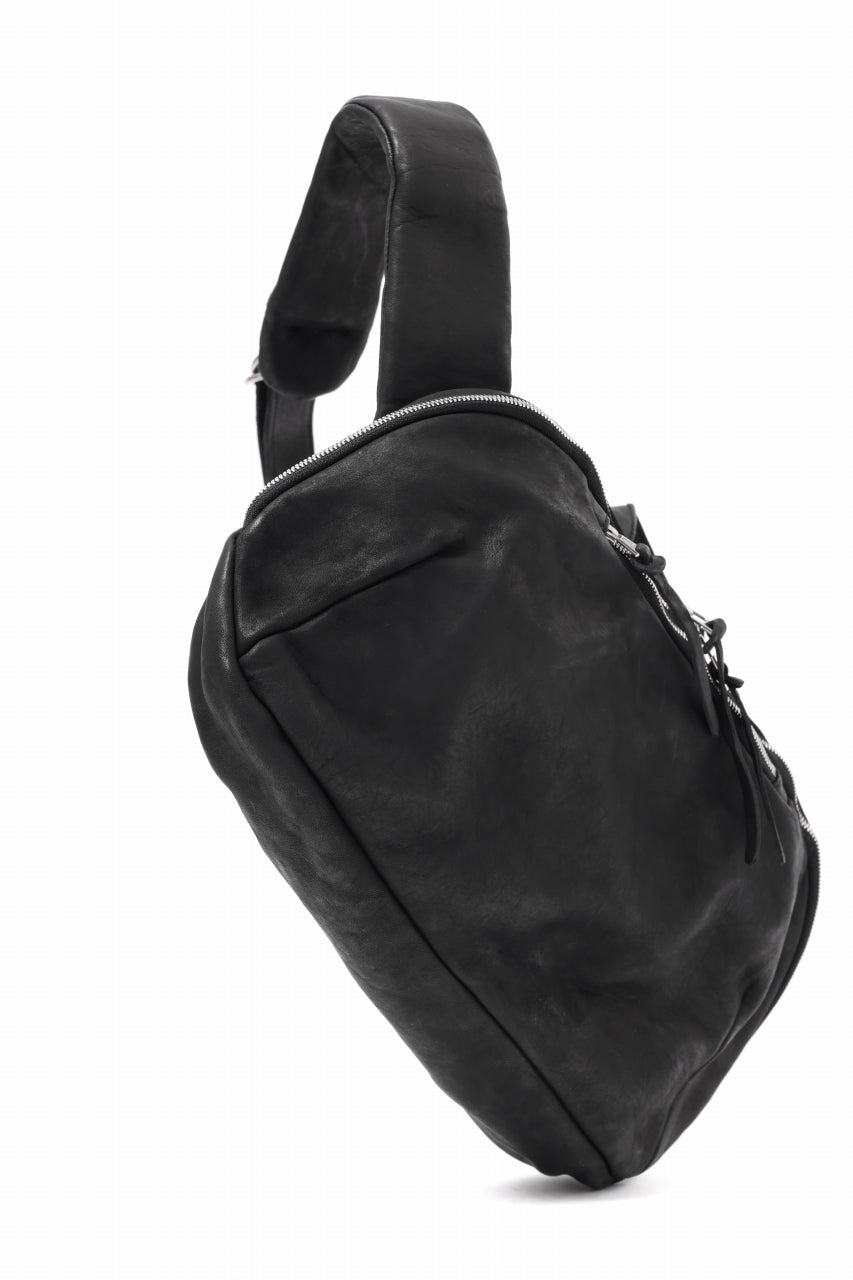 Load image into Gallery viewer, ISAMU KATAYAMA BACKLASH CROSS BODY BAG / DOUBLE-SHOULDER OBJECT DYED (BLACK)