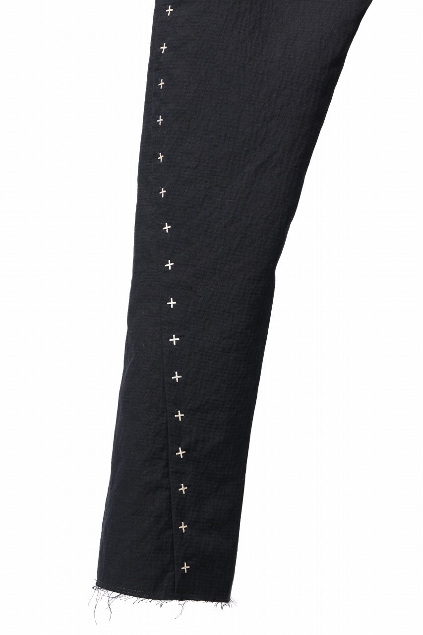 画像をギャラリービューアに読み込む, m.a+ 3 pocket silver cross studds tight pants / P1CM/S/CM4 (BLACK)