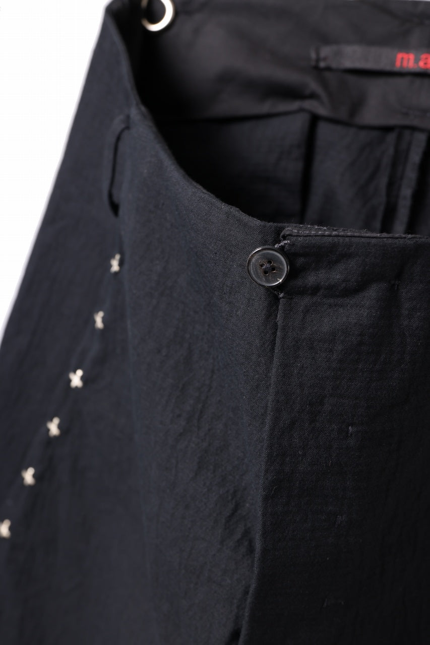 画像をギャラリービューアに読み込む, m.a+ 3 pocket silver cross studds tight pants / P1CM/S/CM4 (BLACK)
