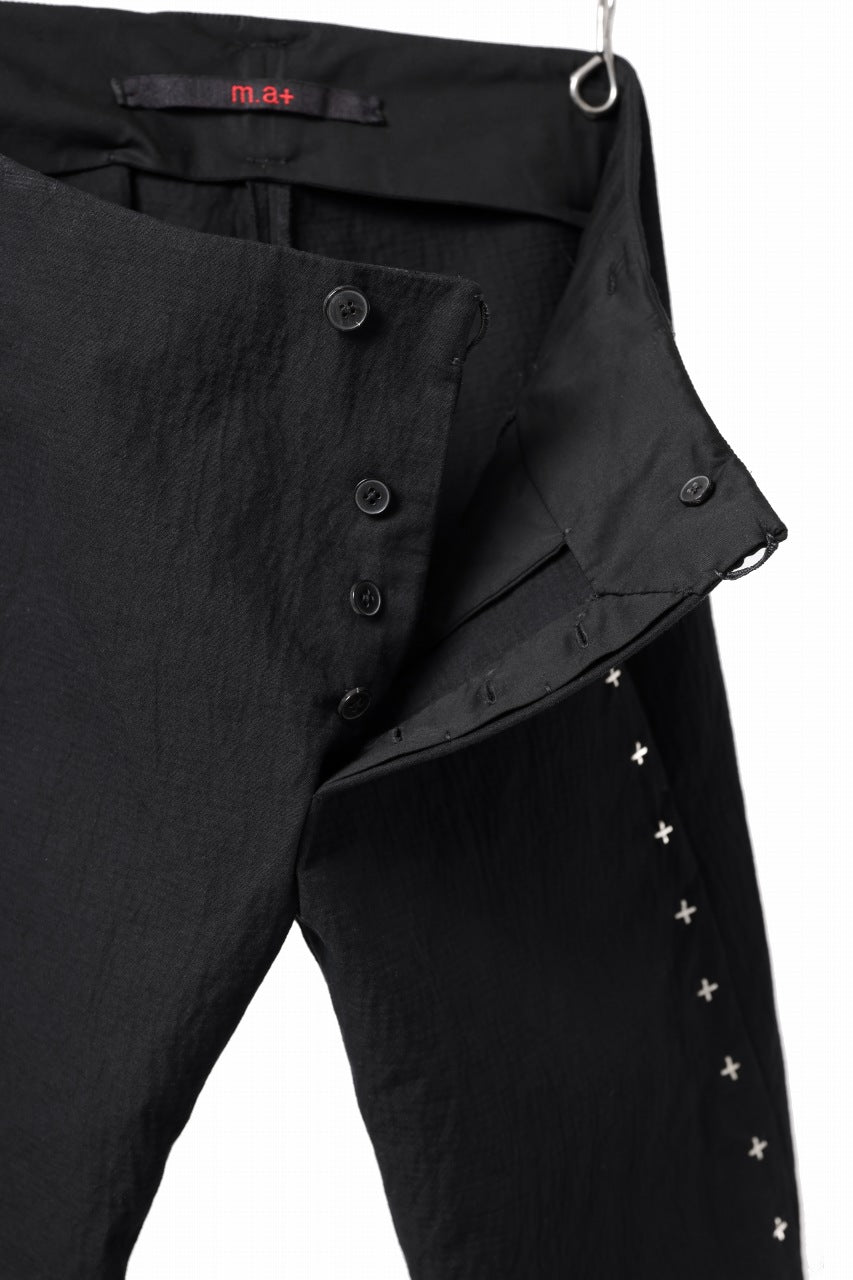 画像をギャラリービューアに読み込む, m.a+ 3 pocket silver cross studds tight pants / P1CM/S/CM4 (BLACK)