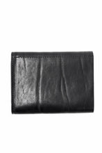 Load image into Gallery viewer, ISAMU KATAYAMA BACKLASH TRI-FOLD SHORT WALLET / ITALY DOUBLE SHOULDER (BLACK)