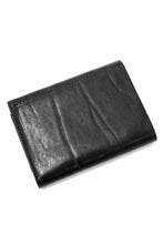 Load image into Gallery viewer, ISAMU KATAYAMA BACKLASH TRI-FOLD SHORT WALLET / ITALY DOUBLE SHOULDER (BLACK)