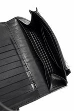 Load image into Gallery viewer, ISAMU KATAYAMA BACKLASH TRI-FOLD SHORT WALLET / ITALY DOUBLE SHOULDER (BLACK)
