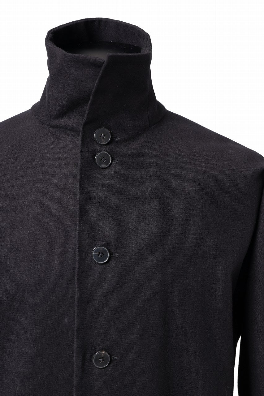 Load image into Gallery viewer, m.a+ diagonal pocket medium fit coat / C256/CE6 (BLACK)