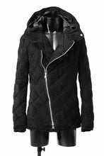 画像をギャラリービューアに読み込む, ISAMU KATAYAMA BACKLASH HOODED DOWN JACKET / KANGAROO REVERSE + POLISH WHITE GOOSE (BLACK)