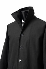 Load image into Gallery viewer, m.a+ diagonal pocket medium fit coat / C256/CE6 (BLACK)