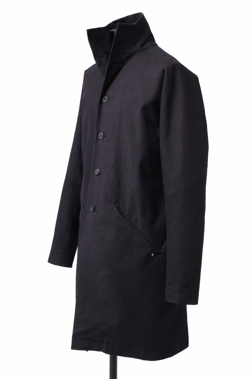 Load image into Gallery viewer, m.a+ diagonal pocket medium fit coat / C256/CE6 (BLACK)