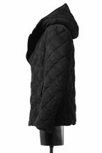 画像をギャラリービューアに読み込む, ISAMU KATAYAMA BACKLASH HOODED DOWN JACKET / KANGAROO REVERSE + POLISH WHITE GOOSE (BLACK)