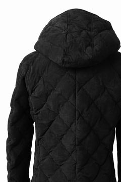画像をギャラリービューアに読み込む, ISAMU KATAYAMA BACKLASH HOODED DOWN JACKET / KANGAROO REVERSE + POLISH WHITE GOOSE (BLACK)