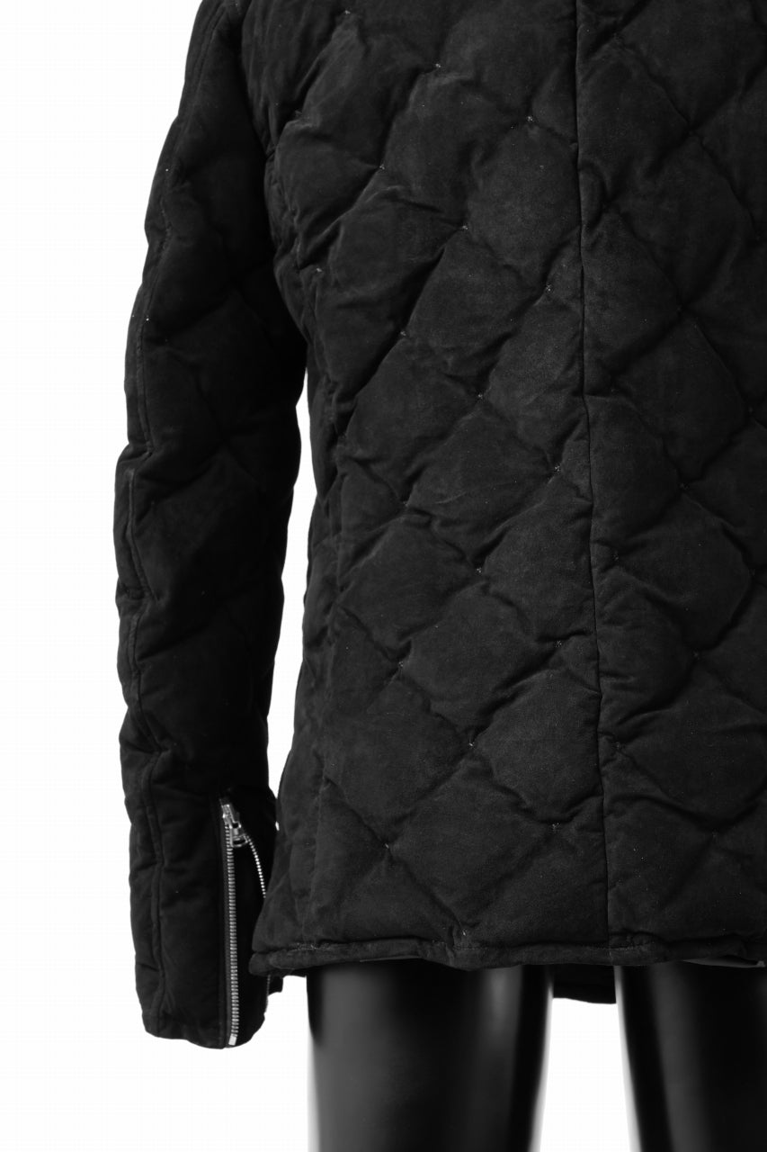 画像をギャラリービューアに読み込む, ISAMU KATAYAMA BACKLASH HOODED DOWN JACKET / KANGAROO REVERSE + POLISH WHITE GOOSE (BLACK)