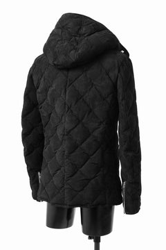 画像をギャラリービューアに読み込む, ISAMU KATAYAMA BACKLASH HOODED DOWN JACKET / KANGAROO REVERSE + POLISH WHITE GOOSE (BLACK)
