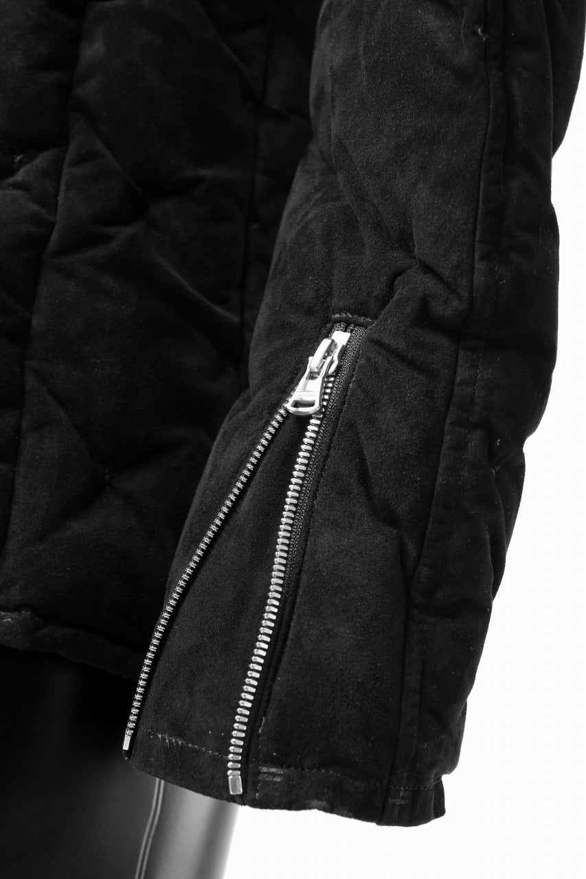 画像をギャラリービューアに読み込む, ISAMU KATAYAMA BACKLASH HOODED DOWN JACKET / KANGAROO REVERSE + POLISH WHITE GOOSE (BLACK)