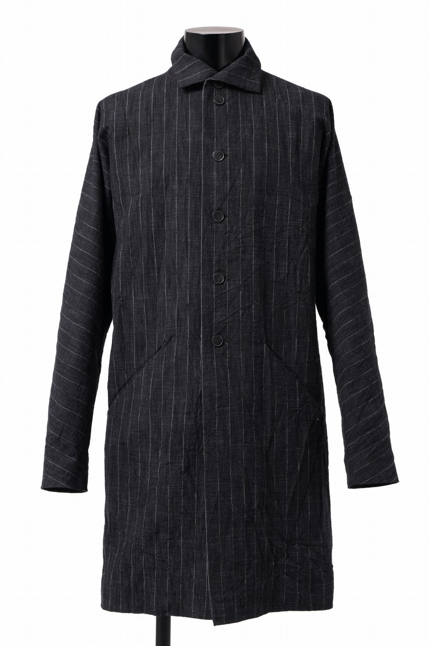 画像をギャラリービューアに読み込む, m.a+ diagonal pocket medium fit coat / C256/CWST (BLACK/WHITE)