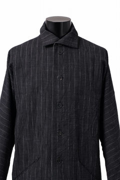 画像をギャラリービューアに読み込む, m.a+ diagonal pocket medium fit coat / C256/CWST (BLACK/WHITE)