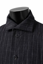 画像をギャラリービューアに読み込む, m.a+ diagonal pocket medium fit coat / C256/CWST (BLACK/WHITE)