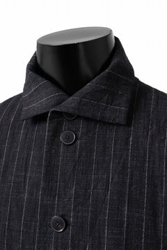 画像をギャラリービューアに読み込む, m.a+ diagonal pocket medium fit coat / C256/CWST (BLACK/WHITE)