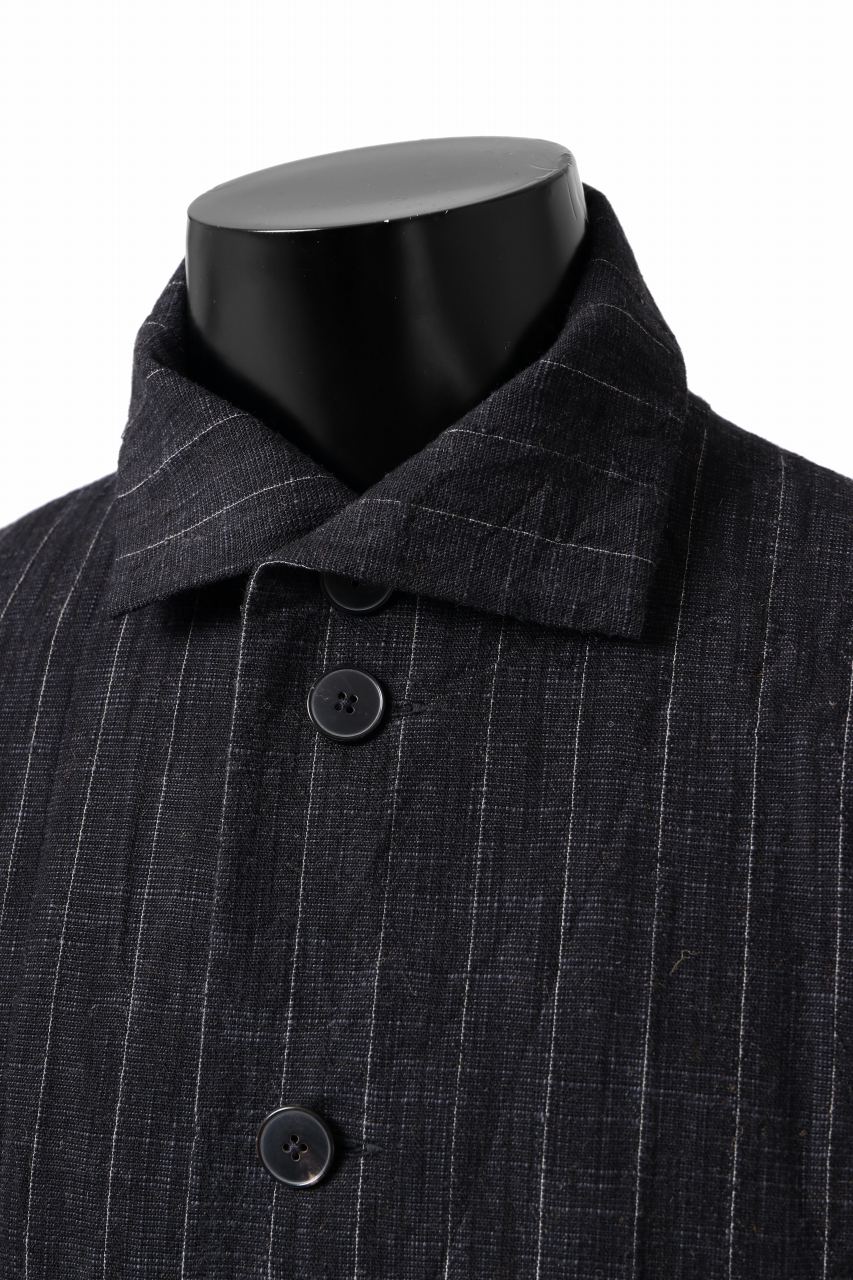 画像をギャラリービューアに読み込む, m.a+ diagonal pocket medium fit coat / C256/CWST (BLACK/WHITE)