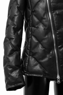Load image into Gallery viewer, ISAMU KATAYAMA BACKLASH HOODED DOWN BLOUSON / LUXURY STEER + POLISH WHITE GOOSE (BLACK)