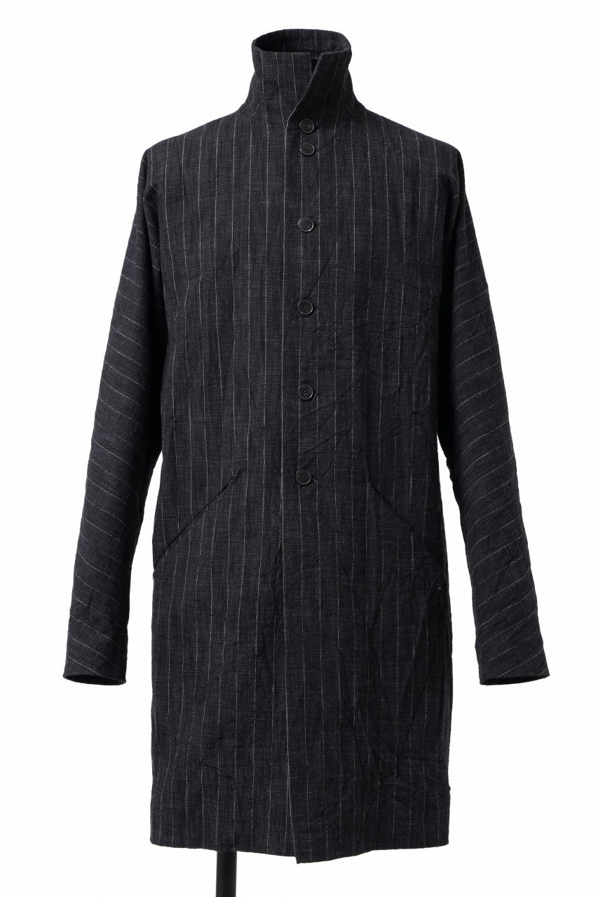画像をギャラリービューアに読み込む, m.a+ diagonal pocket medium fit coat / C256/CWST (BLACK/WHITE)